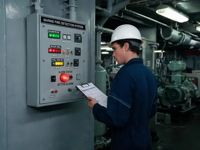 Marine fire detection system